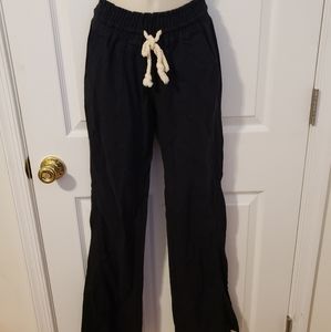 Roxy Linen Pants w/Pockets & belt
